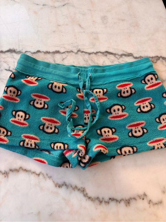 Paul Frank Other - Paul Frank Turquoise Monkey Fleece Pajama Shorts